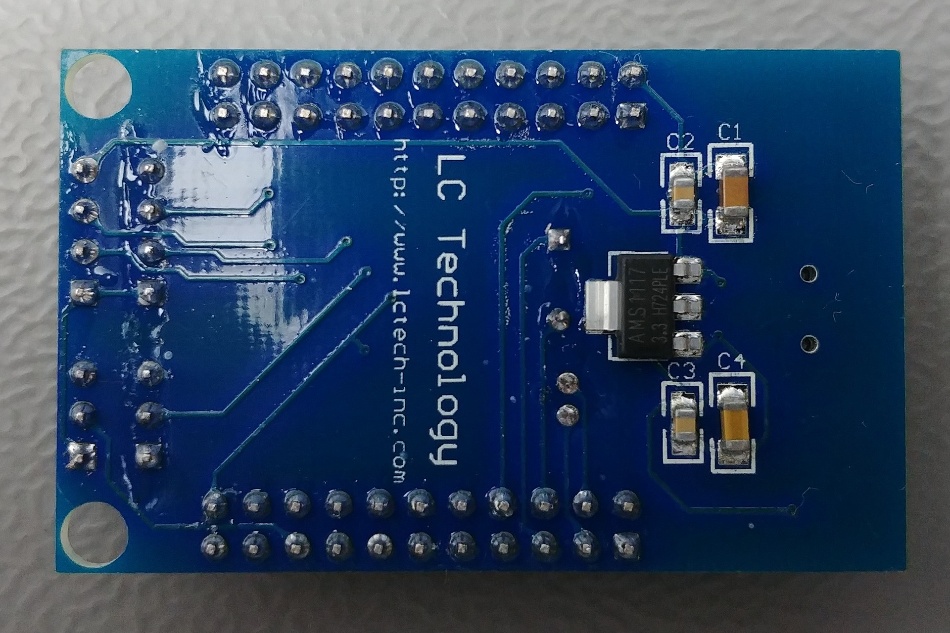 LC Technology STM32F051C8T6: Bottom view