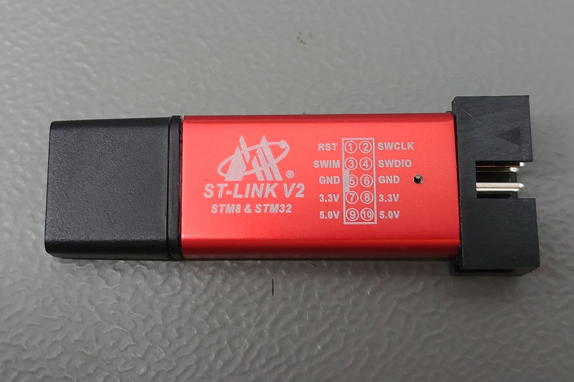Picture of the ST-LINK V2 Debugger