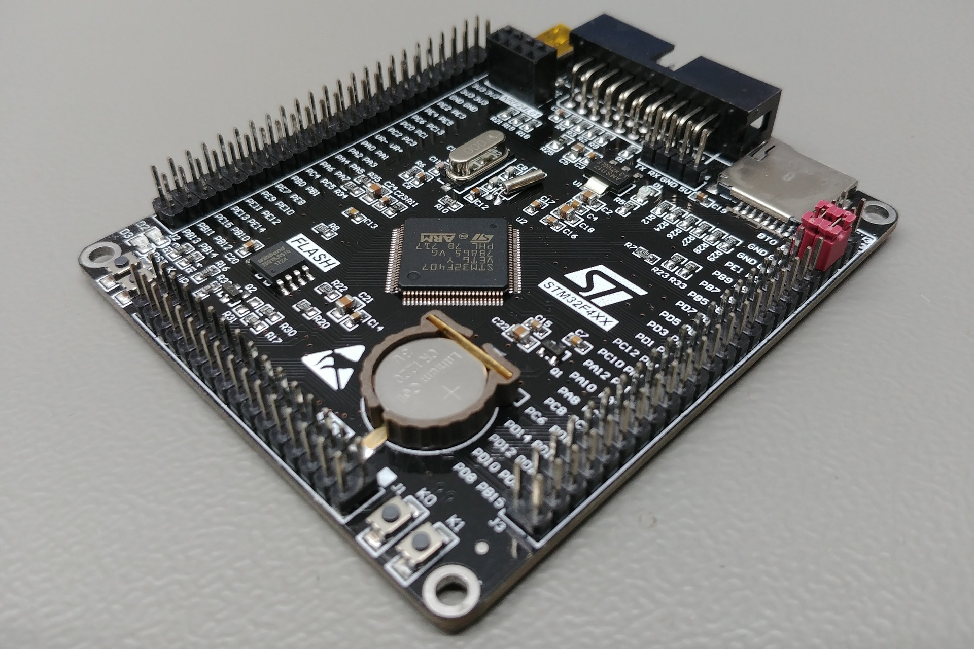 Picture of the STM32 F4VE